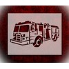 Stencil Fire Engine Truck Vehicle 8.5" x 11" Reusable Sturdy