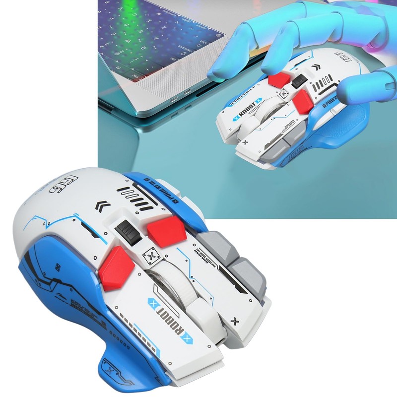 Heayzoki Ratón Bluetooth para Juegos, Tri Mode 2.4G Ratón Bluetooth