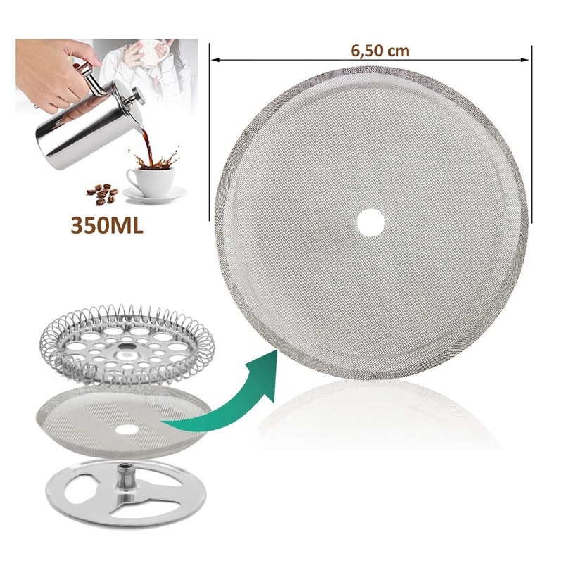 Coffee Press Filter 350 ml Replacement Filter Strainer for Coffee