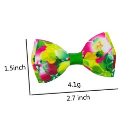 Mikinona 8pcs Patricks Day Shamrock Hair Clips Elegant Bowknot Barrettes for Parties Daily Wear and Special Occasions Attractive Hair Accessories