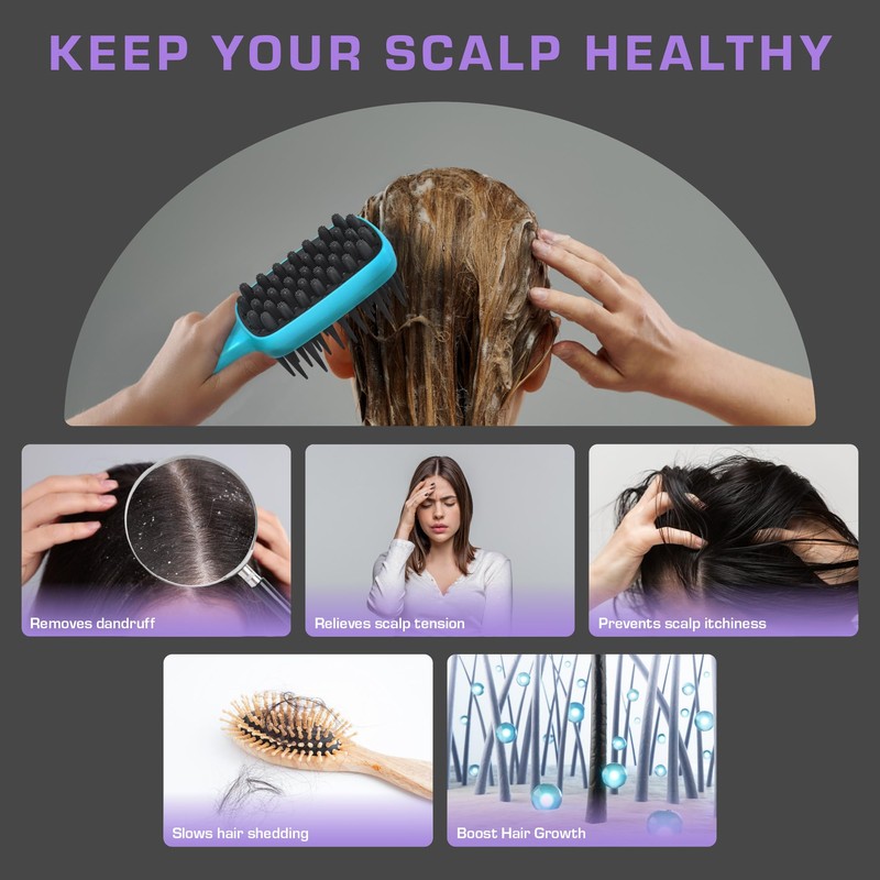 Red by Kiss Scalp Master 2-in-1 Silicone Scrubber & Shampoo