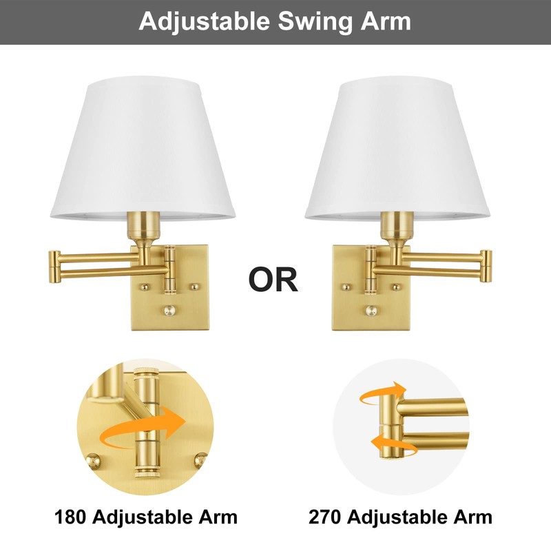 TRLIFE Dimmable Wall Sconce, Remote Control Dimming 10-100% and Adjustable
