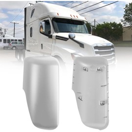 Fit For 2018+ Freightliner Cascadia Left Mirror Covers Chrome Housing Door Rearview Door Side Mirror Covers