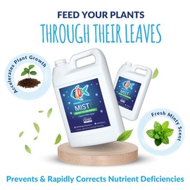 FOOP Mist (Refill) - Organic Foliar Spray Made from Fish Manure (with Fresh Minty Scent) | Corrects & Prevents Plant Nutrient Deficiencies | Ready to Use, No Mixing Required (1 Gallon)