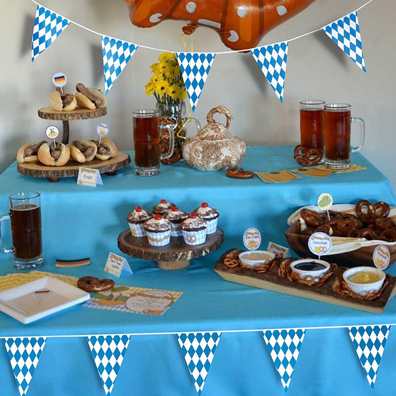 Oktoberfest Pennant Banner Bavarian Flag Pennant Banner Beerfest Party Hanging