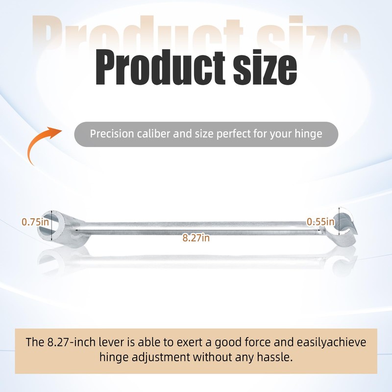 LENKEYREND Door Hinge Adjustment Tool, 14-19mm Hinges Gap Adjusting Wrench,