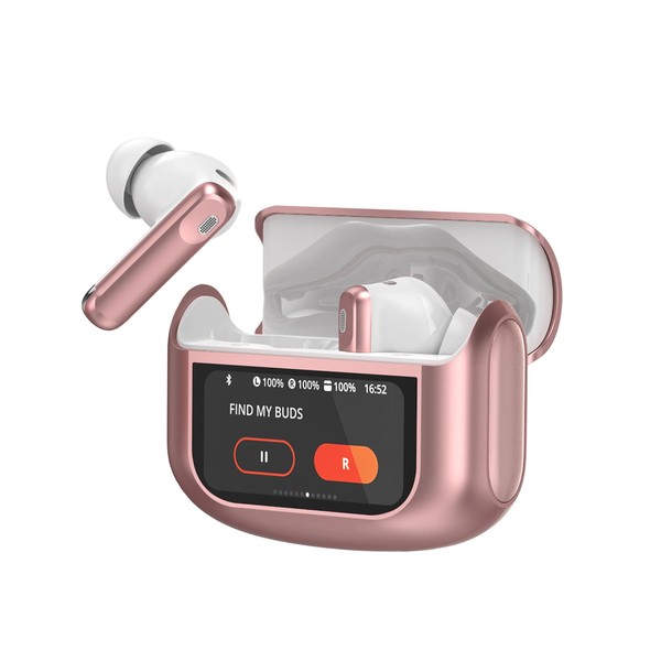 Wireless Earbuds, Bluetooth 5.4 Headphones with Multifunctional Touch Screen, 48H