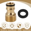 High-quality tap hose adapter, 3/4 inch male thread, brass plug-in