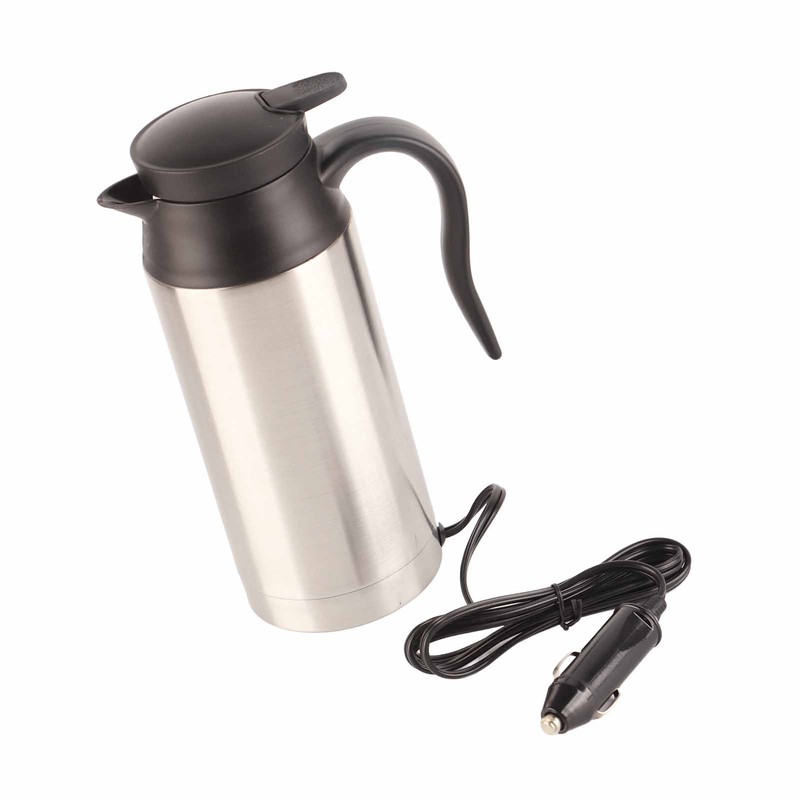 750ML Stainless Steel Car Electric Kettle Coffee Tea for Thermos
