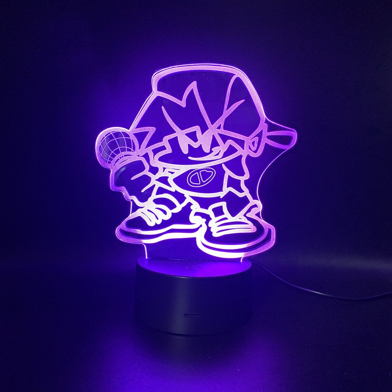 Wolostore Friday Night Funkin LED Video Game Lamp Colour Changing