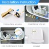 Hibbent Toilet Tank Flush Lever Replacement, Universal Front Mount Handle