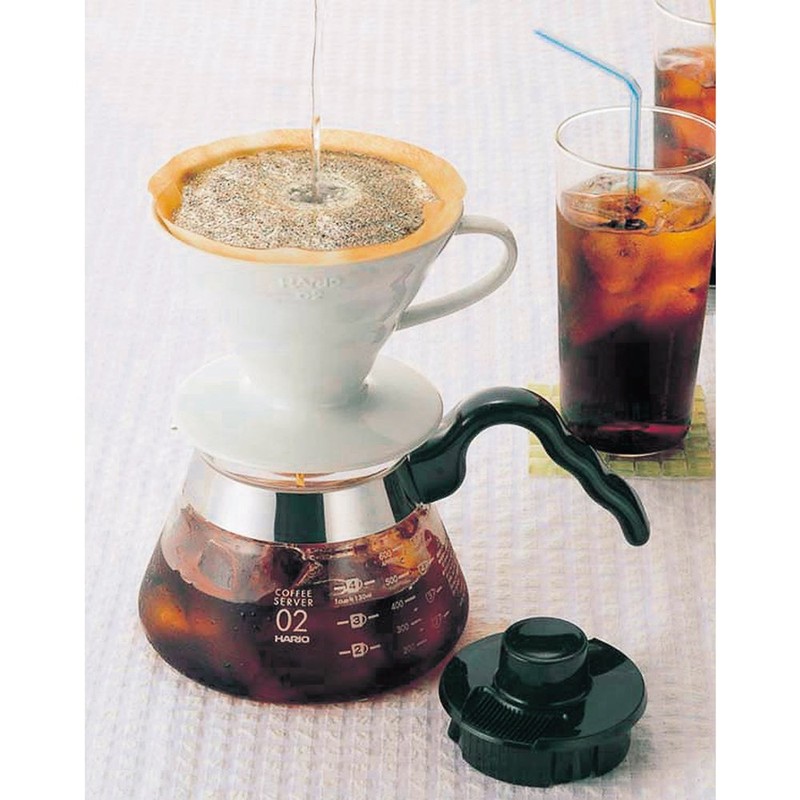 Hario V60 Ceramic V-Shaped Cone Coffee Dripper with Heat Retention,300