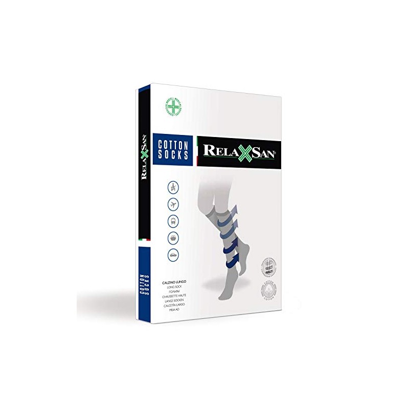 Relaxsan 920 (Grau 5-XL) Kompressionssocken Herren und Damen 22-27 mmHg,