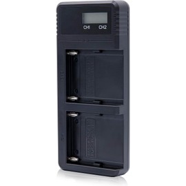 NP-F970/960 Battery Double Slot Battery Charge LCD Dual Charger for Sony: NP-F930 NP-F950 NP-F960 NP-F550 NP-F530 NP-F330 NP-F570 handycams.