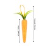 yueton 12PCS Easter Carrot Hanging Ornaments Foam Glitter Artificial Carrots