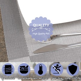 Neween Placemat with Compatible Coaster, Fine Weaving Insulation Placemat Set of 6 Non-Slip Heat Resistant Washable Table Mat Set for Kitchen Dining Table (6PCS Placemat + 6 Coaster, Silver Grey)