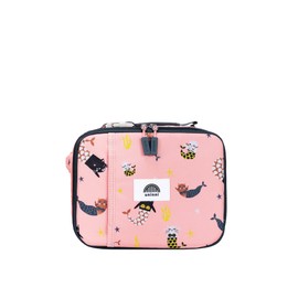 uninni Cat Mermaid Insulated Lunch box for Kids - Age 3+ with Leak-Resistant Storage, Mesh Pocket, Removable Divider for Snacks, Sandwiches and Drinks, BPA-Free Food-Grade cute girls lunch box