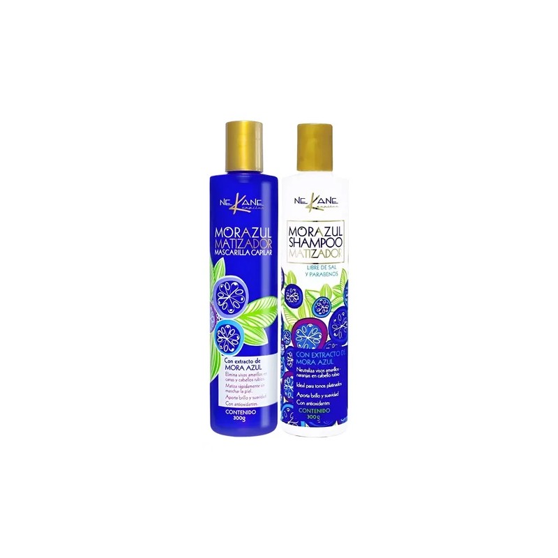 Duo Nekane Shampoo Y Mascarilla Mora Azul Matizante