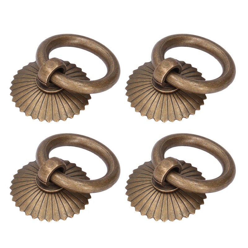 10Pcs Drawer Handles Premium Brass Durable Rustproof Vintage Style Antique