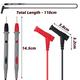 Test Lead Multimeter, 1 Pair 1000 V/20 A Multimeter Cable Test Leads, Test Cable Measuring Tips for Multimeter, Voltage Circuit Tester, Current Meters