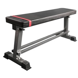 Venbytech for Flat Weight Bench with Integrated Dumbbell Rack Home Gym Strength Training Black