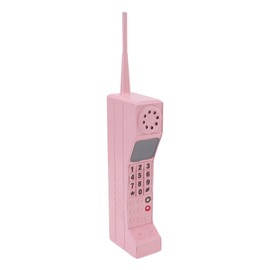 Haofy Retro Cellphone Model, Old School Brick Cell Phone Prop for Home Living Room Decor Desktop Decoration (Pink)