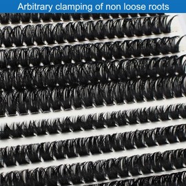 Bransfy Cluster Lashes 273PCS D Curl Individual Eyelashes Natural Lash Clusters Fluffy Mix Individual Extensions (60D+80D-0.07D 12-18mm)