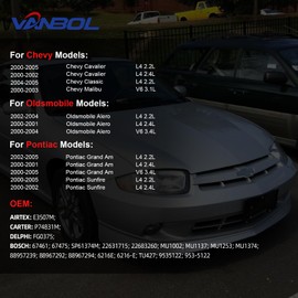 VANBOL - Bomba de combustible eléctrica compatible con Chevy Cavalier Classic Malibu Oldsmobile Alero Pontiac Grand Am Sunfire L4 V6 2.2L 2.4L 3.4L Reemplaza E3507M VANBOL0058 con sensor de presión