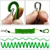 OXDFNZU Fishing Lanyard, Heavy Duty Coiled Lanyards (Green)