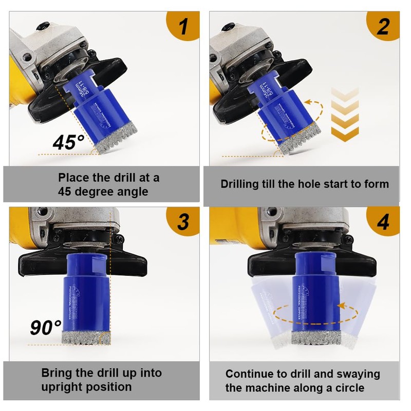 SHDIATOOL Diamond Drill Core Bits Kit Hole Saw Sets Diamond