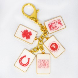 Feng Shui "Winning Cards" Windfall Weaith ＆ Good Luck Keychain Poker Charms Success Blessing Gifts