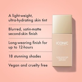 Super Smoother Blurring Skin Tint Cool Fair Iconic London For Women Makeup