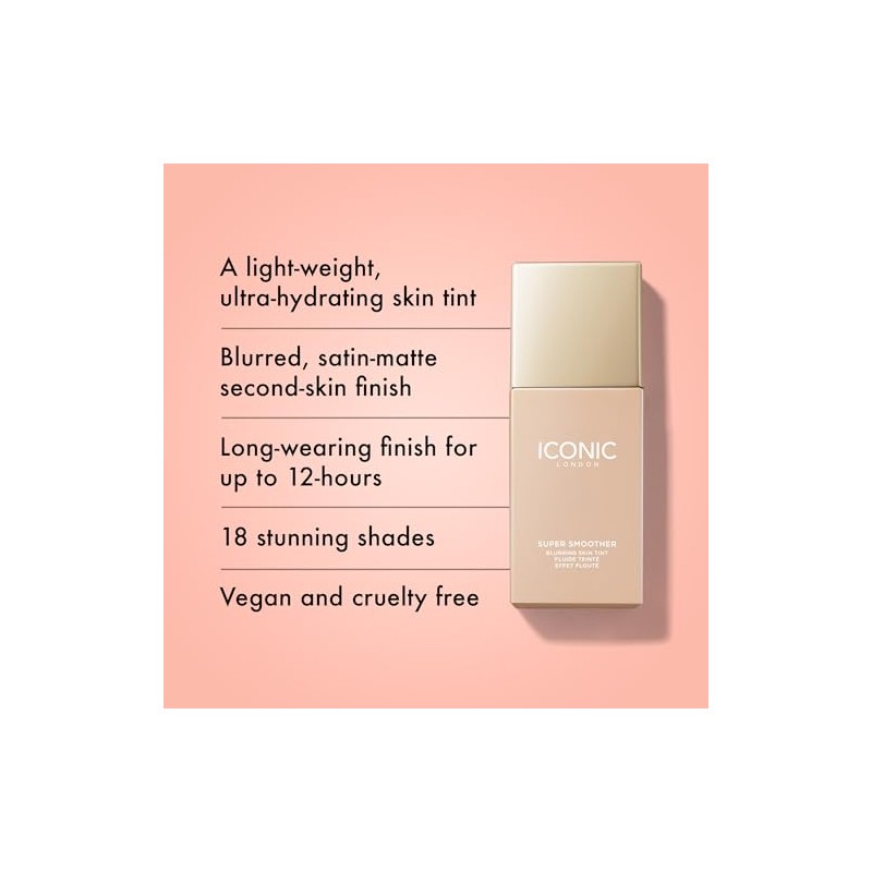 Super Smoother Blurring Skin Tint Cool Fair Iconic London For