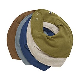 Pippi Unisex Baby Triangle Bib, Dark Denim