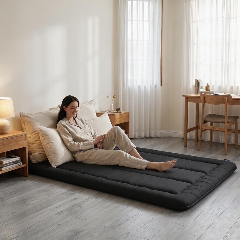 GORTUPI Twin Size Japanese Futon Mattress Foldable Topper Mattress for