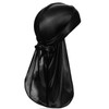 Aestustheri 1 PCS Silky Satin Durag - Black | Premium
