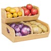 Poerlve Potato and Onion Storage Bin – 3 Pack Bamboo