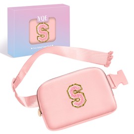 Birthday Gifts for 6 7 8 9 10 11 12 13 14 Year Old Girls, Fashion Waist Packs Fanny Pack Belt Bags for Girls Teen Kids,Crossbody Bag Teen Preppy Trendy Stuff Travel Essentials (Pink, S)
