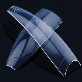 Lamour Coffin Nail Tips | Edgy Square Shape - Clear Color - Box 100 tips