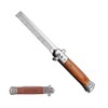 Stainless Steel Compact Portable Automatic Switch Folding Comb Mini Size