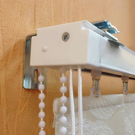 Sumnacon Blind Mounting Brackets - 6 Pcs Metal Wall Mounted Vertical Blind Brackets with Screws for Bedroom, Living Room, Office