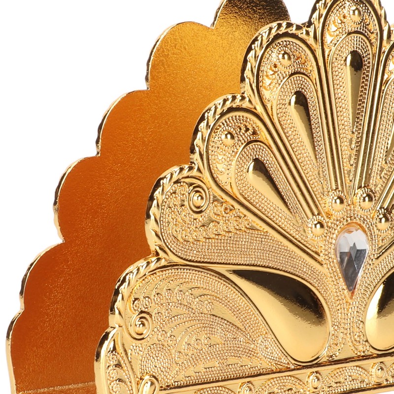 Napkin Holder Classical Metal Peacock Embossed European Style Table Tissue