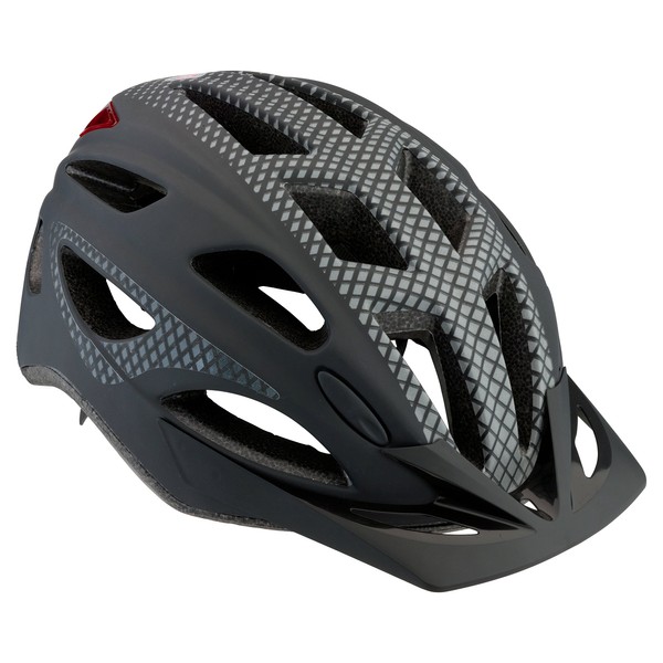 Schwinn Beam LED Lighted Adult Bike Helmet, Reflective Design for Cycling Safety, Lightweight Mircoshell , Dial-Fit Adjustment, 58-61cm, Matte Black
