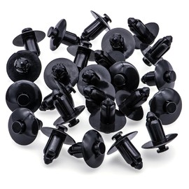 Rexka 25pcs M8 Nylon Push Rivet Pin Fairing Clips ATV Fender Rivets Plastic Motorcycle Clips for Sportbikes ATV UTV