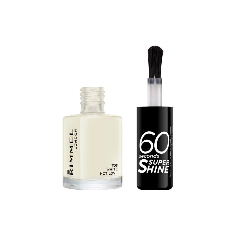 Rimmel 60 Seconds Nail Polish 703 White Hot Love