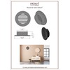 Prima Decorative Round Air Vent Duct Grille 4" (White)
