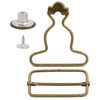 Amanaote 1.5" Inside Bottom Size Bronze Dungaree Fastener Overall Clip