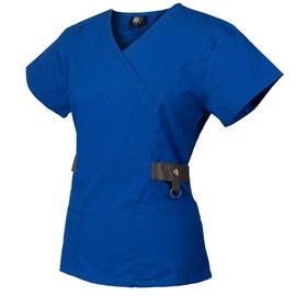Medgear Conjunto de 12 bolsillos para mujer con detalle de broche plateado y ribete en contraste, Royal, XL