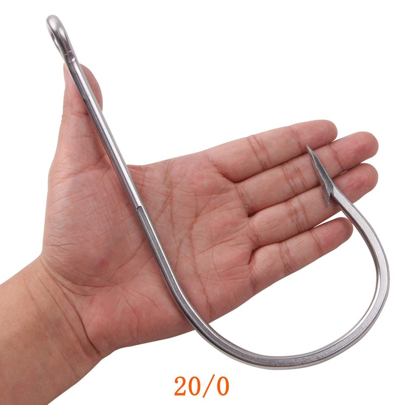 Saltwater Large Giant Shark and Alligator Fishing Hooks Stainless Steel