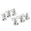 1:18 Gear Ratio Guitar Tuners Knob Enclosed Robust Silver Electric